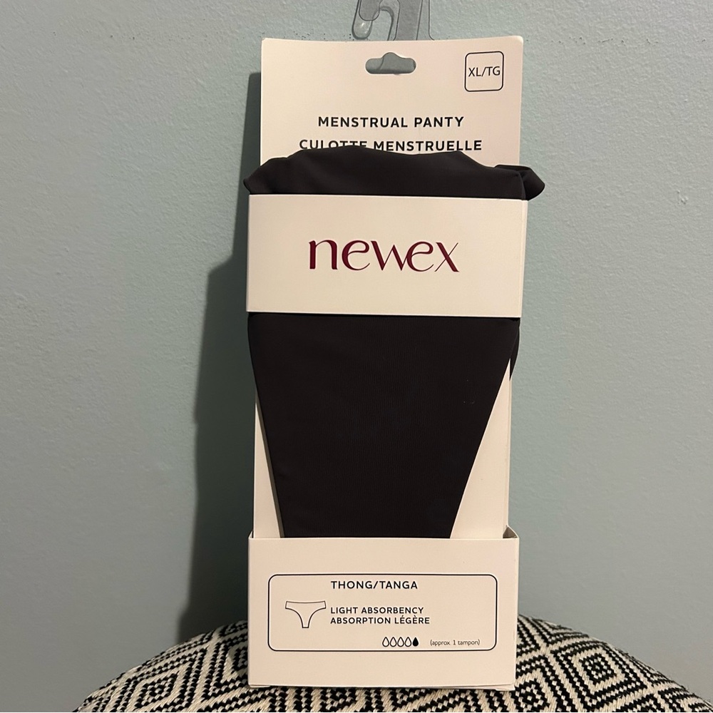 Newex Black Menstrual Panty